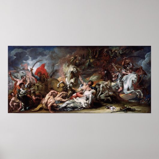 Dood op een Bleek paard Poster (Voorkant)