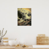 Dood op een Bleek paard, William Blake Poster (Keuken)