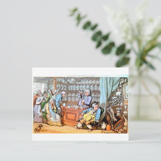 Dood op het Apothacaire briefkaart (Staand voorkant)