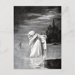 Dood op het Ice-briefkaart Briefkaart