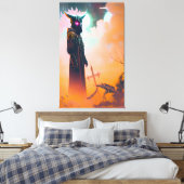 Dood Opgewarmd Canvas Afdruk (Insitu (Slaapkamer))