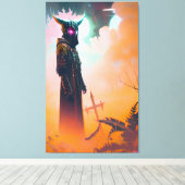 Dood Opgewarmd Canvas Afdruk (Insitu (Houten vloer))