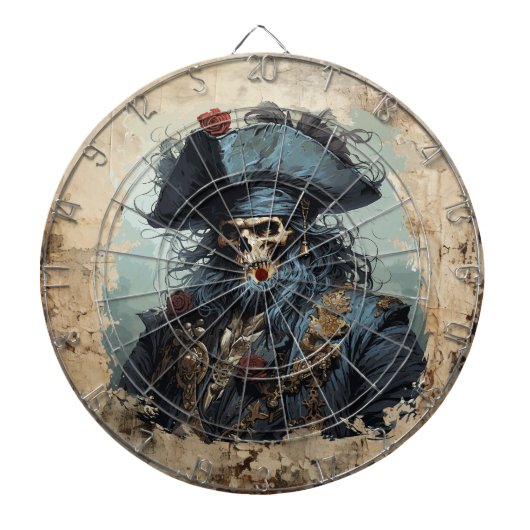 Dood Pirate Dartboard Dartbord (Voorkant)