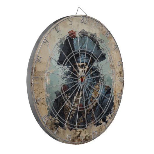 Dood Pirate Dartboard Dartbord (Voorkant Links)