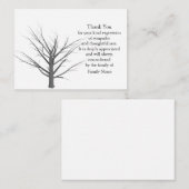 Dood Plant na begrafenis bedankt kaarten Notitiekaartje (Voorkant / Achterkant)