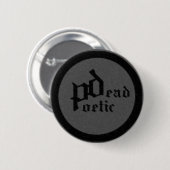 dood poëtisch (band) ronde button 5,7 cm (Voorkant /achterkant)