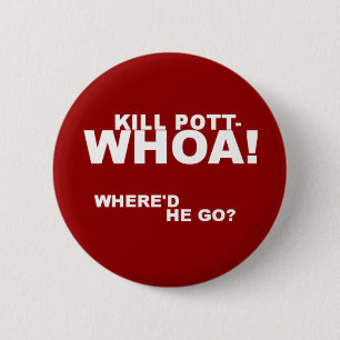 Dood Potter! Ronde Button 5,7 Cm
