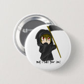 dood ronde button 5,7 cm (Voorkant /achterkant)