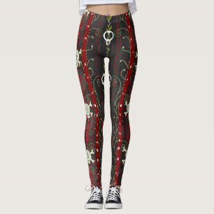 Dood Samhain Halloween Okull Skull Leggings