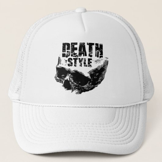 Dood Stijl Schedel Design Trucker Pet (Voorkant)