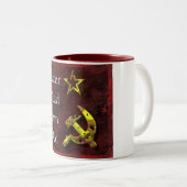 dood tweekleurige koffiemok (Voorkant rechts)