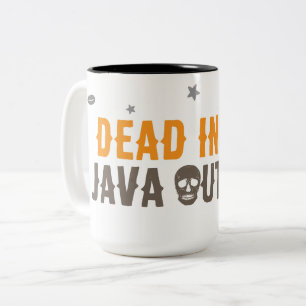 Dood van binnen Java buiten – Minimalistische koff Tweekleurige Koffiemok