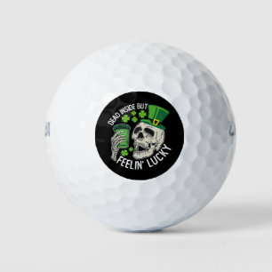 Dood van binnen, maar een gelukkige schedel St Pat Golfballen