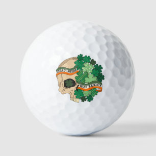 Dood van binnen maar gelukkig - Schedel met suiker Golfballen