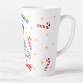 Dood van binnen, maar het is kerst 17 oz Latte Mok (Rechts)