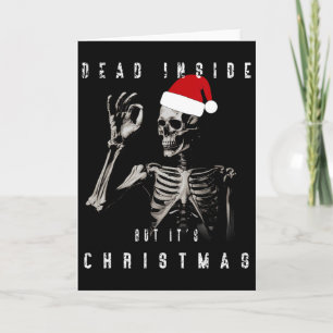 Dood van binnen maar het is Kerstmis  Kaart