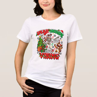 Dood Van Binnen Maar Nog Steeds Op Kerstsfeer Skel Tri-Blend Shirt