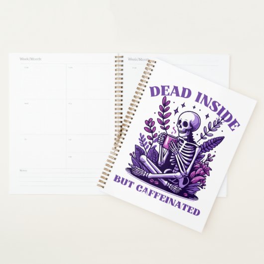 Dood van binnen maar vol cafeïne planner (Display)