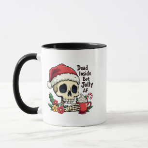 Dood van binnen maar vrolijk AF Hete Cacoa Latte X Mok