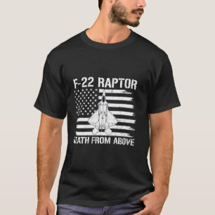 Dood Van Boven F 22 Raptor Militair Piloot Vlag U T-shirt