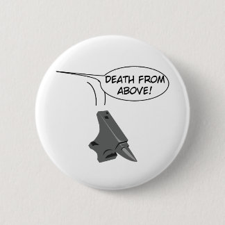 Dood van boven! ronde button 5,7 cm