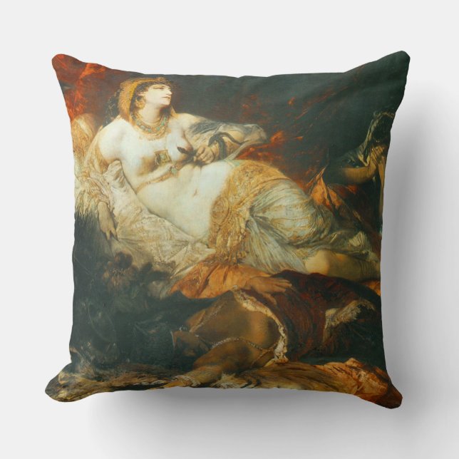 Dood van Cleopatra 1875 Kussen (Voorkant)