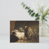 Dood van George Washington briefkaart (Staand voorkant)