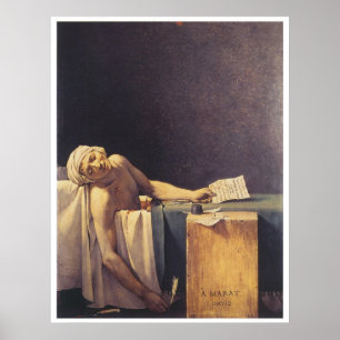 Dood van Marat, 1793 Poster