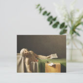 Dood van Marat door Jacques Louis David Briefkaart (Staand voorkant)