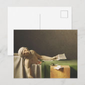 Dood van Marat door Jacques Louis David Briefkaart (Voorkant / Achterkant)