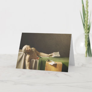 Dood van Marat door Jacques Louis David Kaart