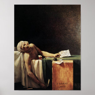 Dood van Marat Poster