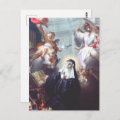 Dood van Saint Scholastica Briefkaart (Voorkant / Achterkant)