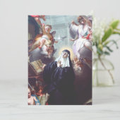 Dood van Saint Scholastica Kaart (Staand voorkant)