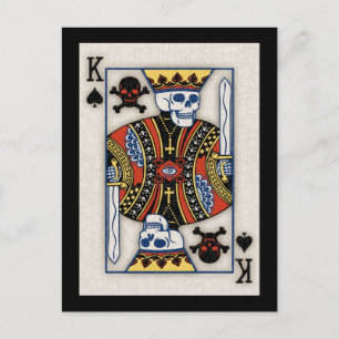 Dood van schoppen briefkaart