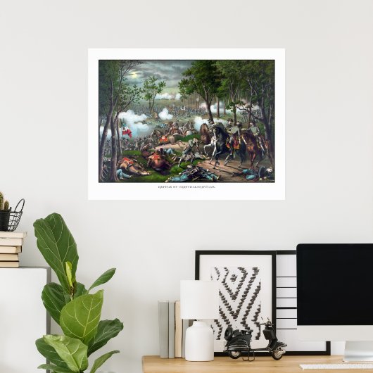 Dood van Stonewall Jackson Poster (Thuiskantoor)