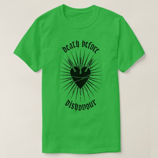 Dood voor bisschonor t-shirt (Design voorkant)