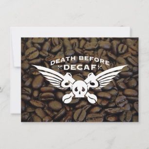 dood voor cafeïne kaart