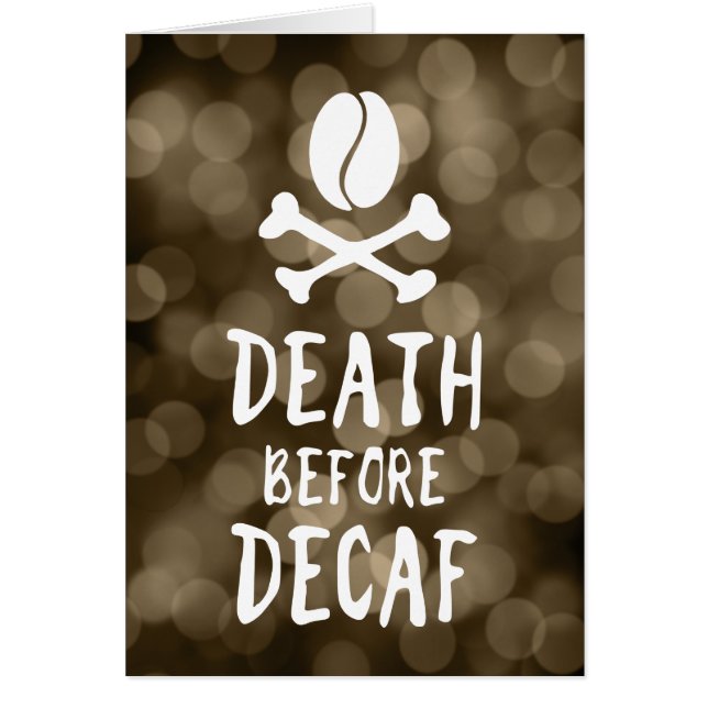dood voor decaf (Voorkant)