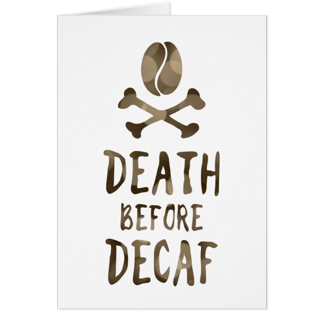dood voor decaf (Voorkant)