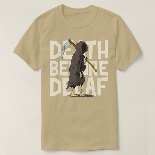 Dood voor Decaf 1 T-shirt (Design voorkant)