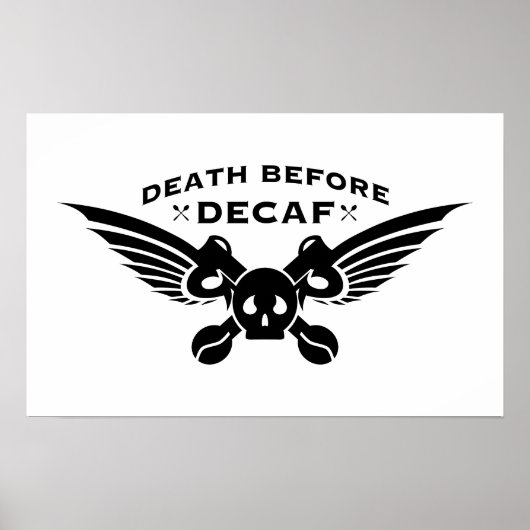 dood voor decaf poster (Voorkant)