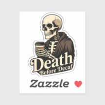 Dood Voor Decaf – Skelet Koffieliefhebber