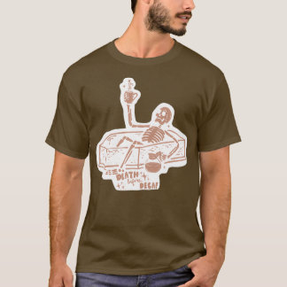 Dood voor Decaf-Sticker T-shirt