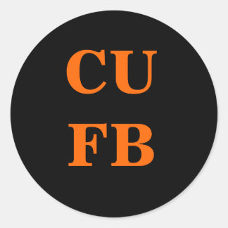 Dood voor FB Ronde Sticker