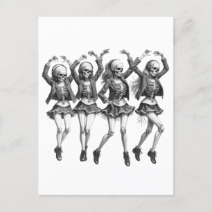 Dood vrouwen dansen briefkaart