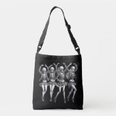 Dood vrouwen dansen crossbody tas (Achterkant)