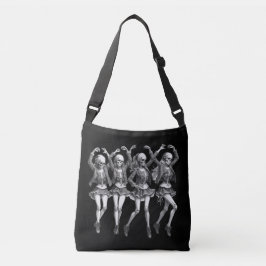 Dood vrouwen dansen crossbody tas