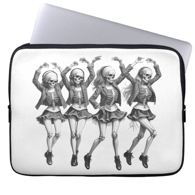 Dood vrouwen dansen laptop sleeve (Voorkant)