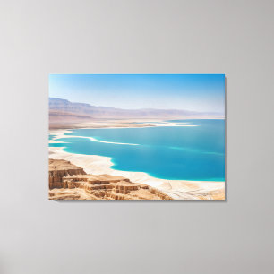 Dood Zee in Israël Canvas Afdruk